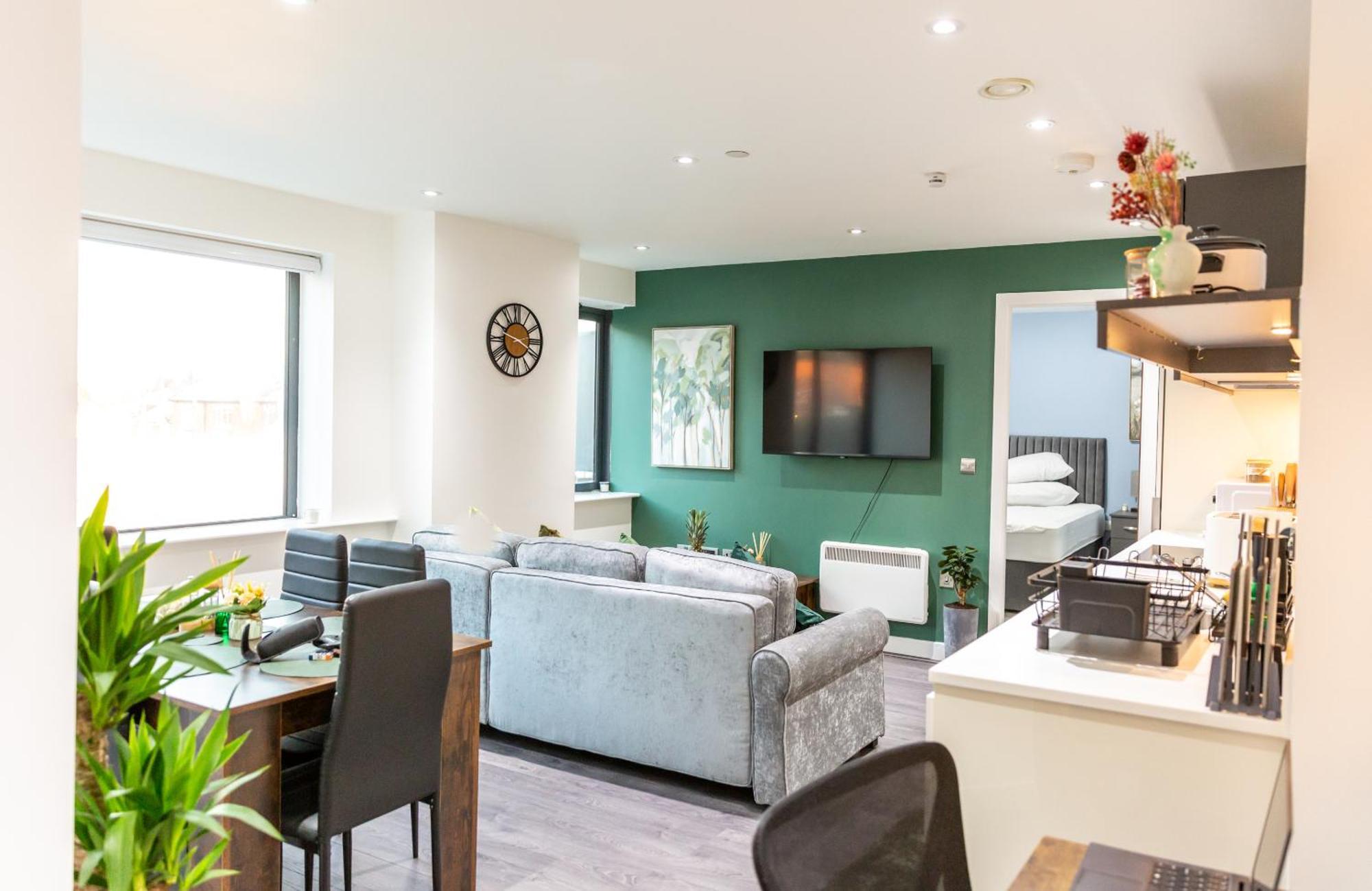 Sweet Stay, 2 Bed Apartment Birmingham Bagian luar foto